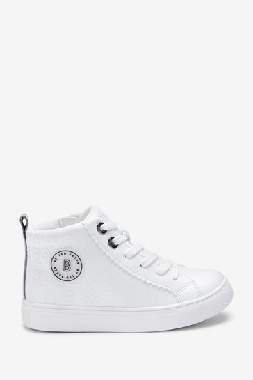 حذاء Baker by Ted Baker White High Top Trainers