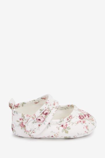 Cotton Mary Jane Baby Shoes (0-18mths)