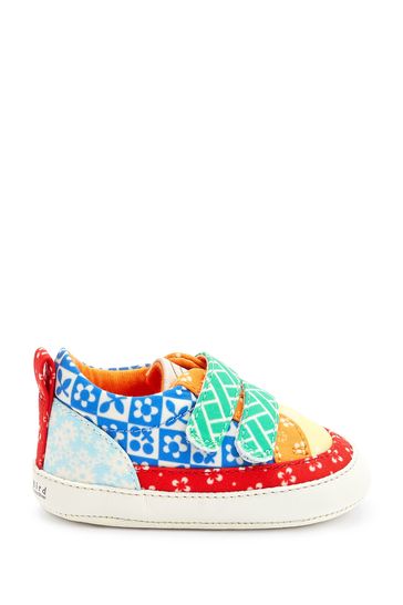 Little Bird Baby Rainbow Patchwork Pram Shoes