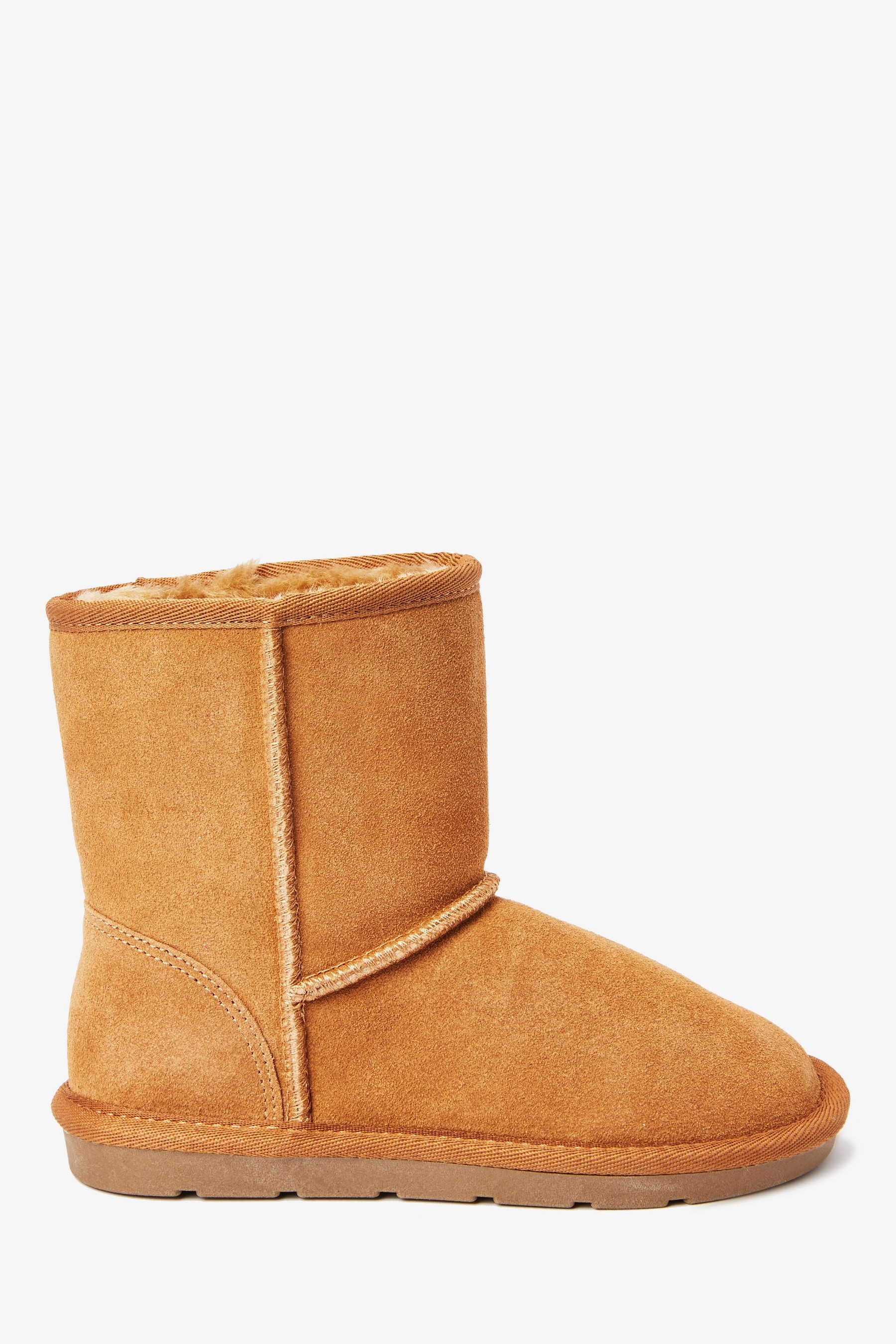 Warm Lined Water Repellent Suede Pull-On Boots