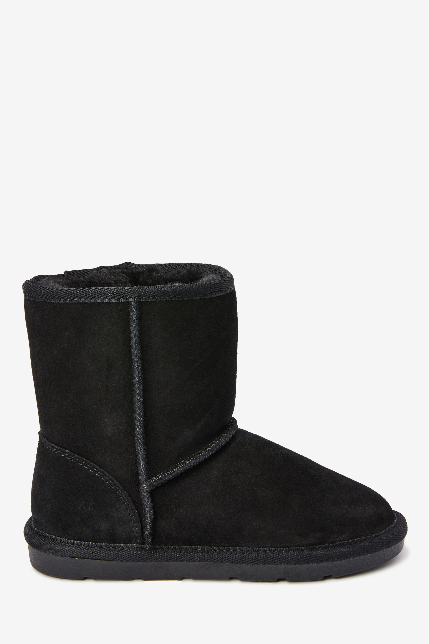 Warm Lined Water Repellent Suede Pull-On Boots