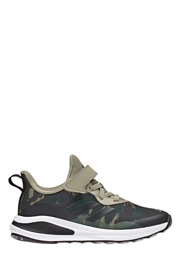 adidas FortaRun Youth & Junior Khaki Green Strap Trainers