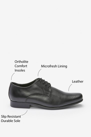 Leather Lace-Up Shoes