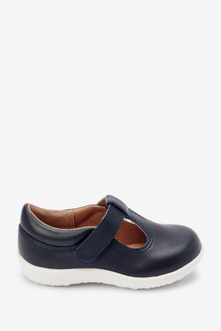 Little Luxe™ Leather T-Bar Shoes Standard Fit (F)