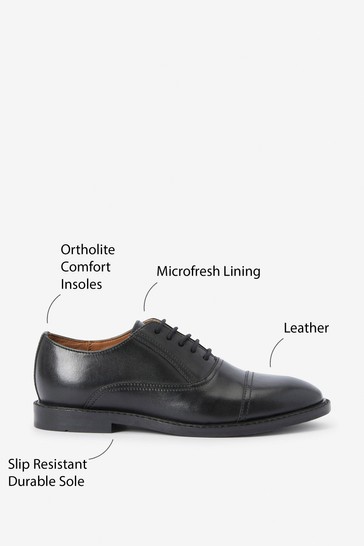 Leather Oxford Toe Cap Shoes