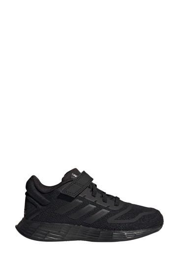 adidas Black Duramo 10 Youth & Junior Strap Trainers