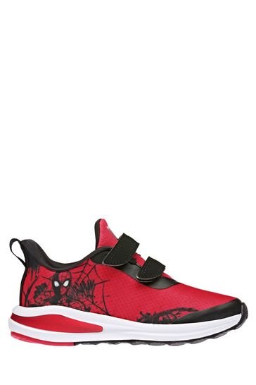 adidas Boys Red FortaRun Youth & Junior Strap Trainers