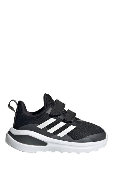 adidas Boys Black FortaRun Infant Strap Trainers