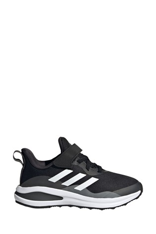 adidas Black FortaRun Youth + Junior Trainers