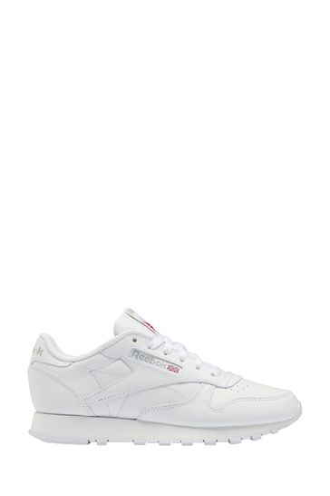 Reebok Womens White Classic Leather Trainers