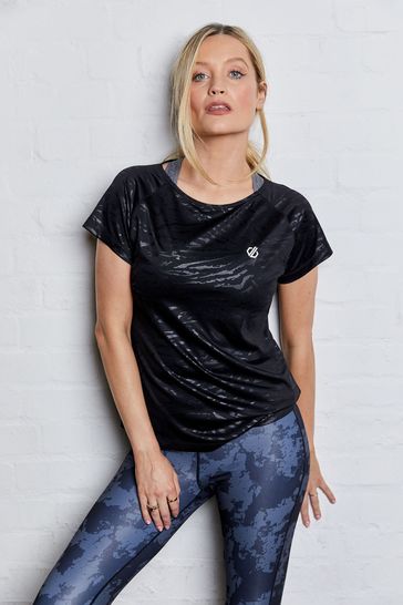 Dare 2b Laura Whitmore Edit Influential Black 3/4 Recycled Running Leggings