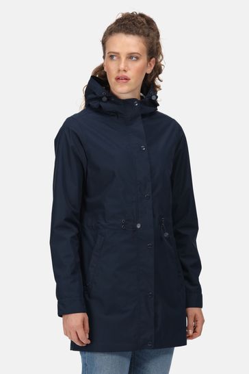 Regatta Blakesleigh Blue Longline Waterproof Jacket