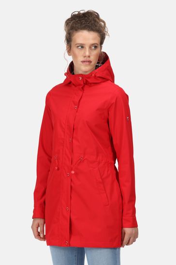 Regatta Blakesleigh Red Longline Waterproof Jacket