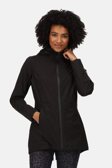 Regatta Womens Pulton II Black Waterproof Jacket