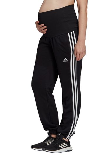 adidas Maternity 3 Stripe Cotton Joggers