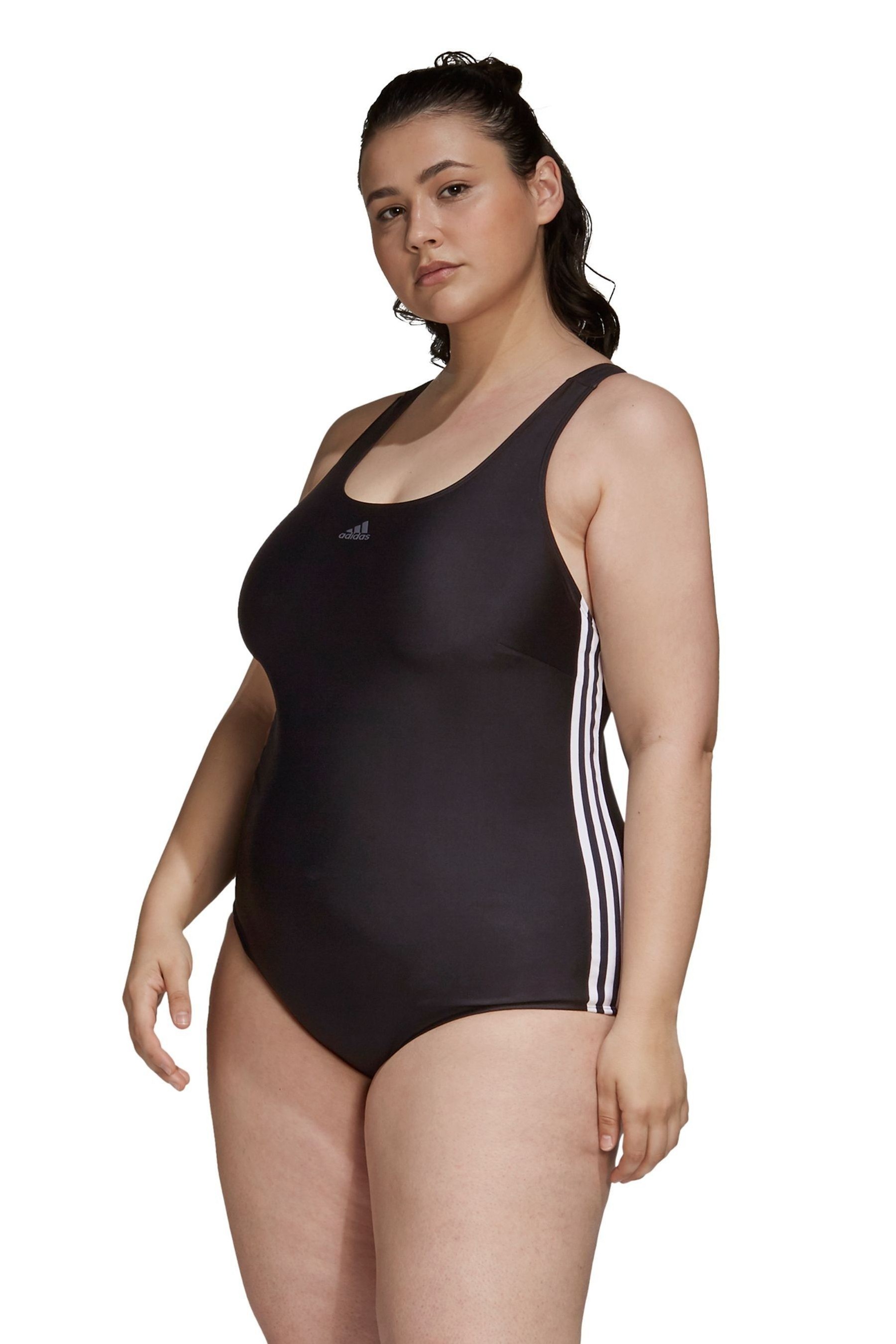 adidas Curve 3 Stripe Fit Swimsuit