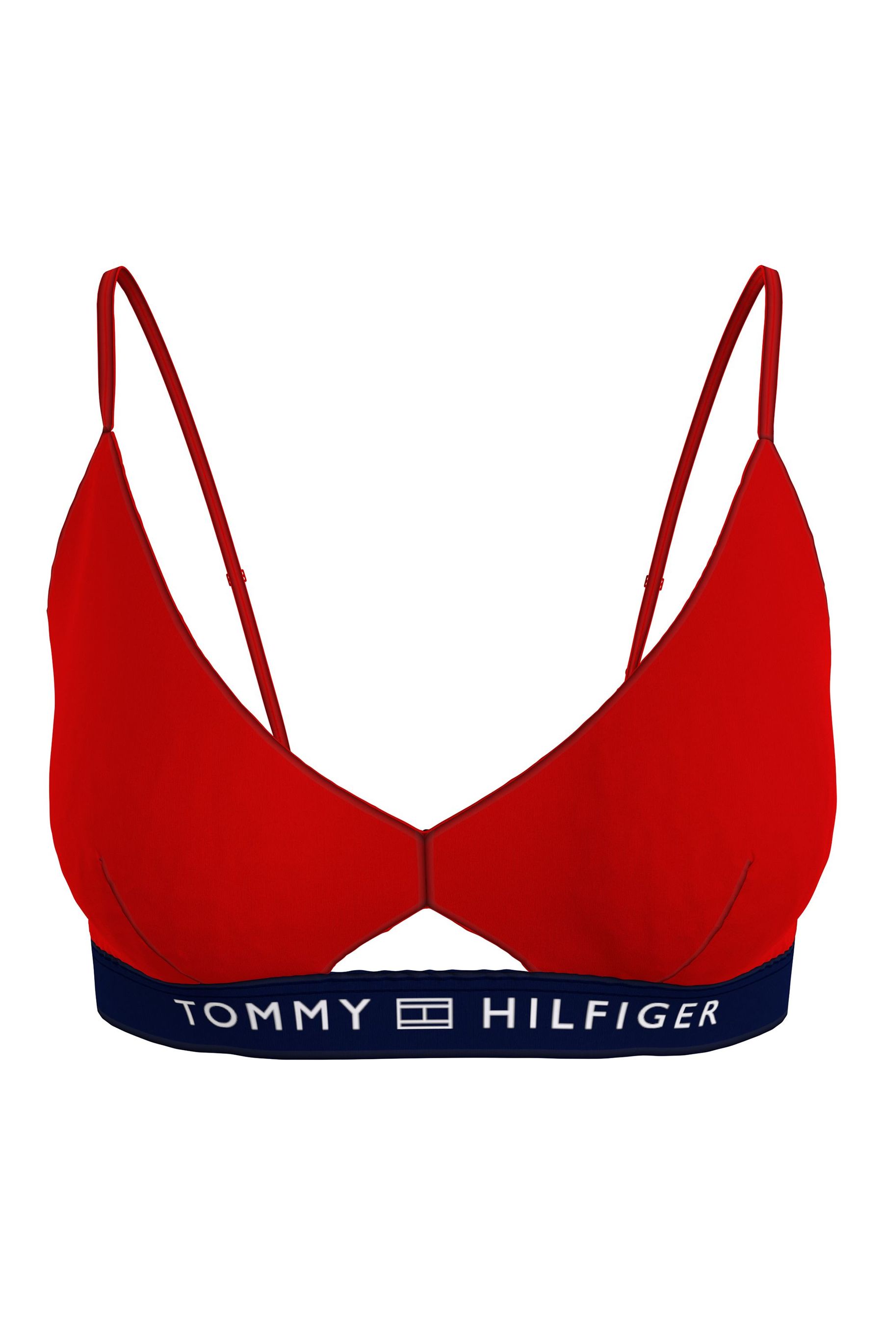 Tommy Hilfiger Womens Blue Core Solid Bikini Bralette