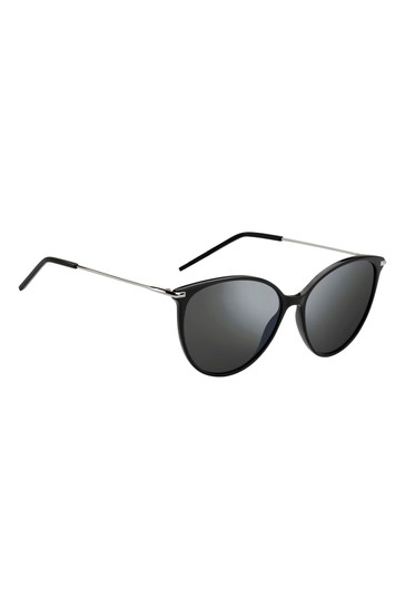 BOSS Cat-Eye Black Sunglasses