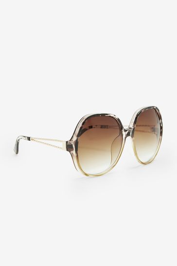 Oversized Round Frame Sunglasses