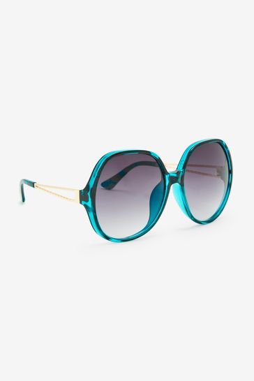 Oversized Round Frame Sunglasses