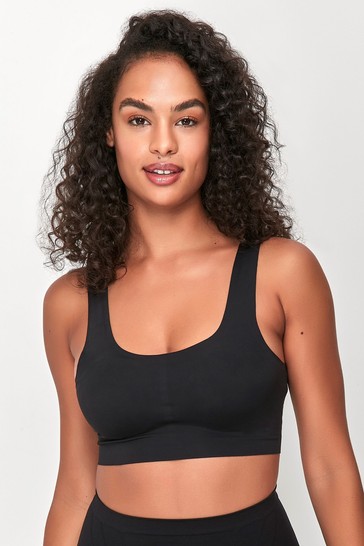 Anya Madsen Black Bonded Crop Top