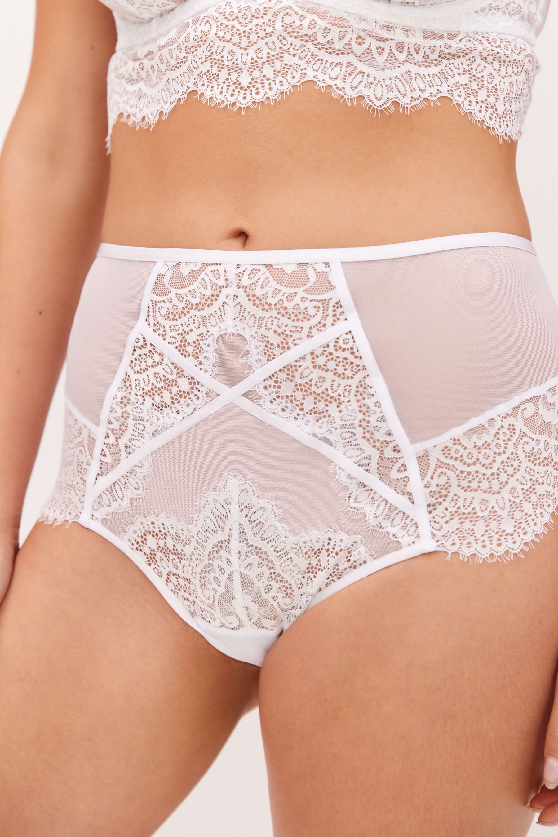 Lace Knickers High Rise