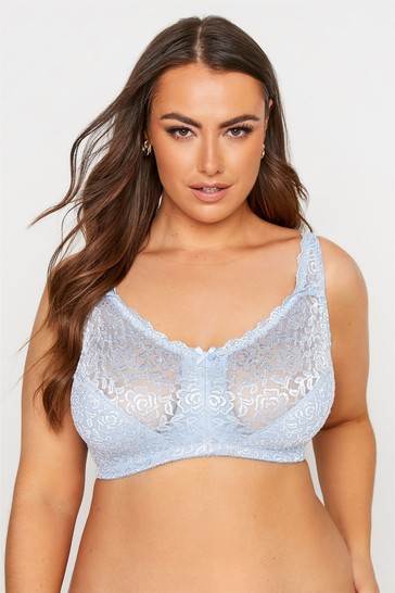 Yours Curve Hi Shine Lace Non-Wired Bra