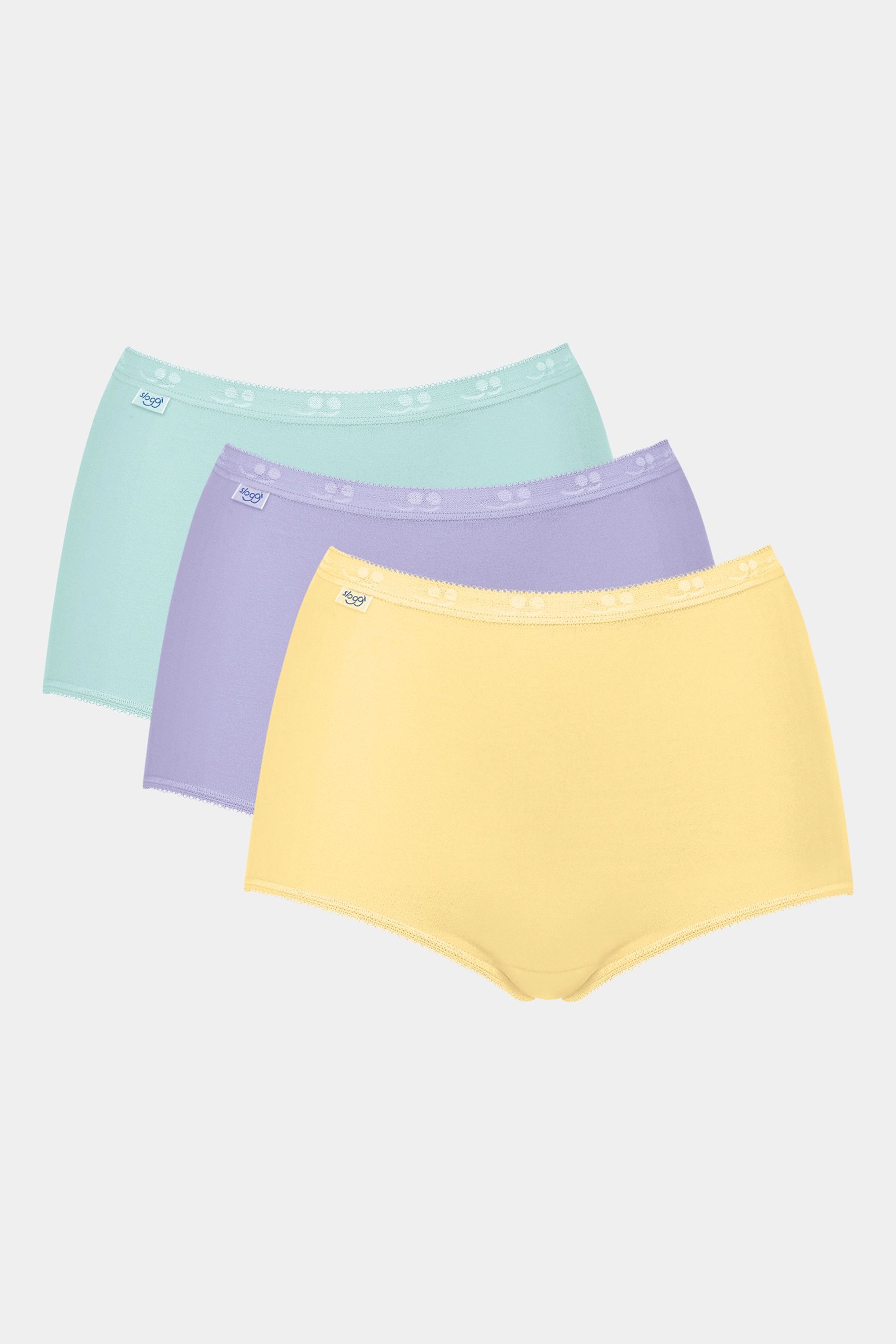 Sloggi Basic+ Yellow Multi 3 Pack Briefs