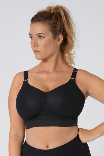 Triumph Black Triaction Hybrid Lite Padded Sports Bra