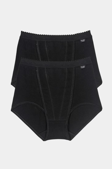 Sloggi Control Black 2 Pack Briefs