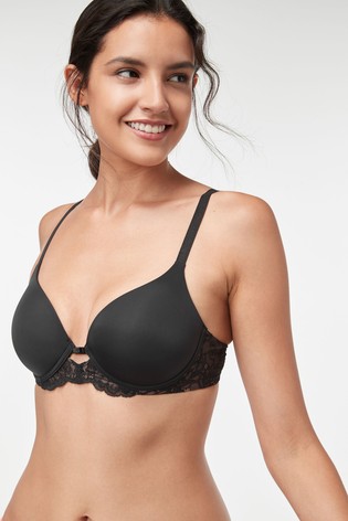 Triumph® Black Amourette Charm Wired Half Cup Padded Bra