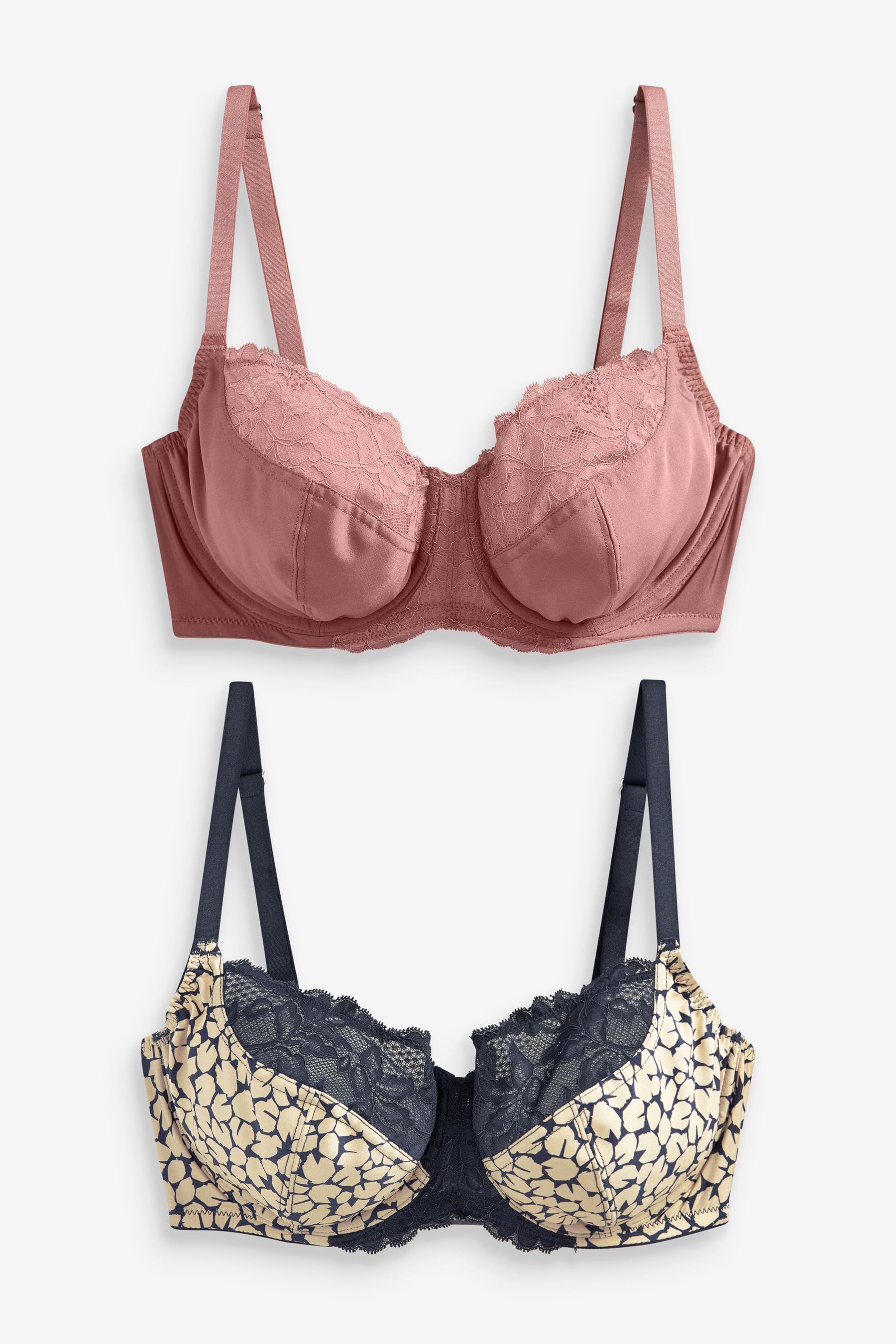 DD+ Non Pad Wired Full Cup Bras 2 Pack