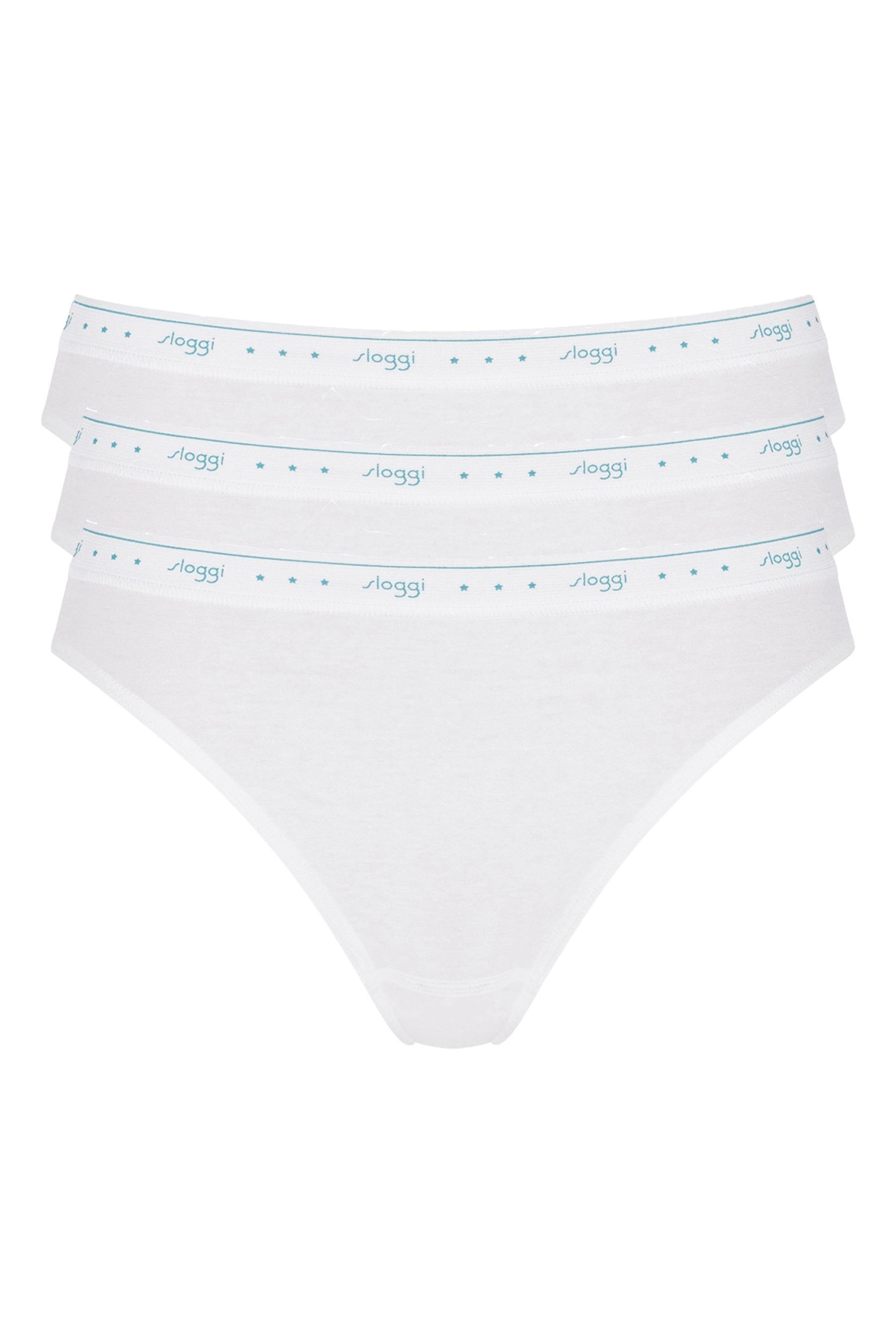 Sloggi White 24/7 100 Tai Briefs Three Pack