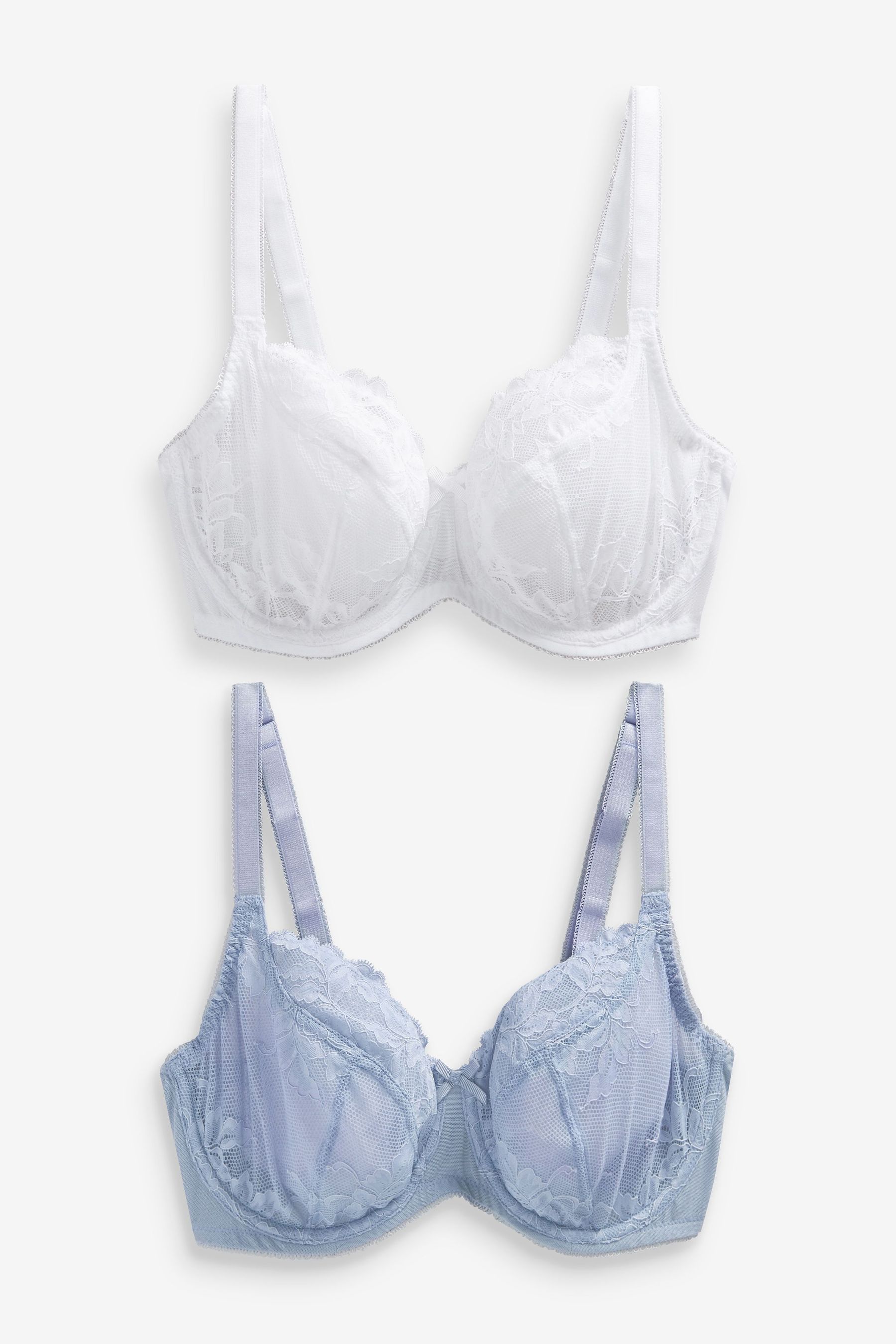 DD+ Non Pad Balcony Bras 2 Pack