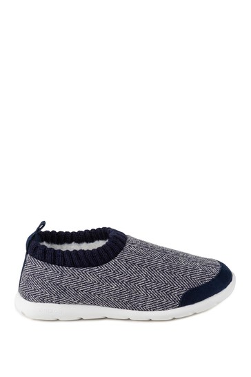 Totes Isotoner Ladies iso-Flex Herringbone Bootie Slippers