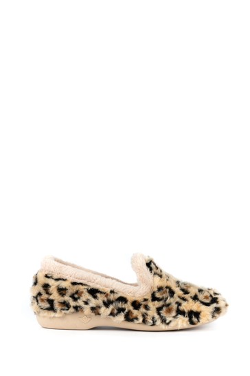 Lunar Beige Samba Ocelot Full Slippers