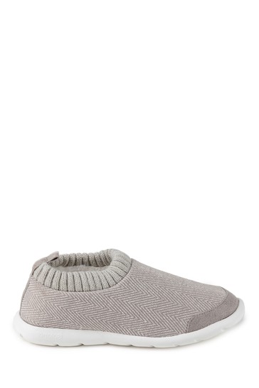 Totes Isotoner Ladies Iso- Flex Herringbone Bootie Slippers