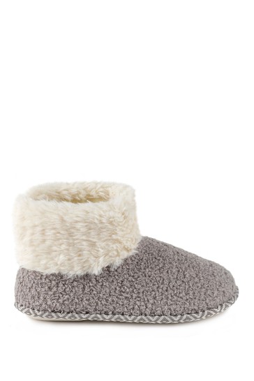 Totes Isotoner Ladies Bobble Boot Slippers