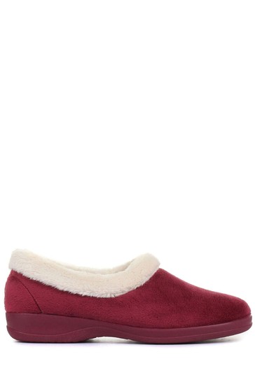 Pavers Burgundy Red Ladies Full Slippers