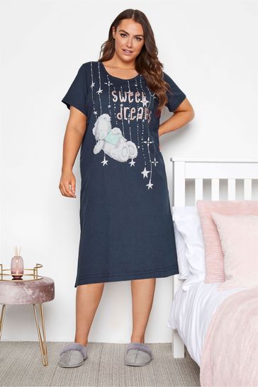 Yours Curve Tatty Teddy 'Sweet Dreams' Slogan Nightdress