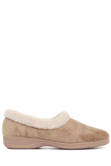 Pavers Natural Ladies Full Slippers