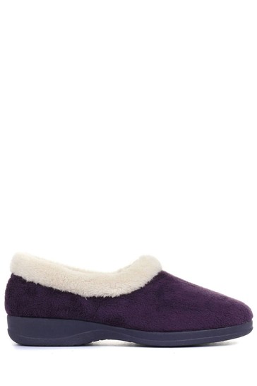 Pavers Purple Ladies Full Slippers