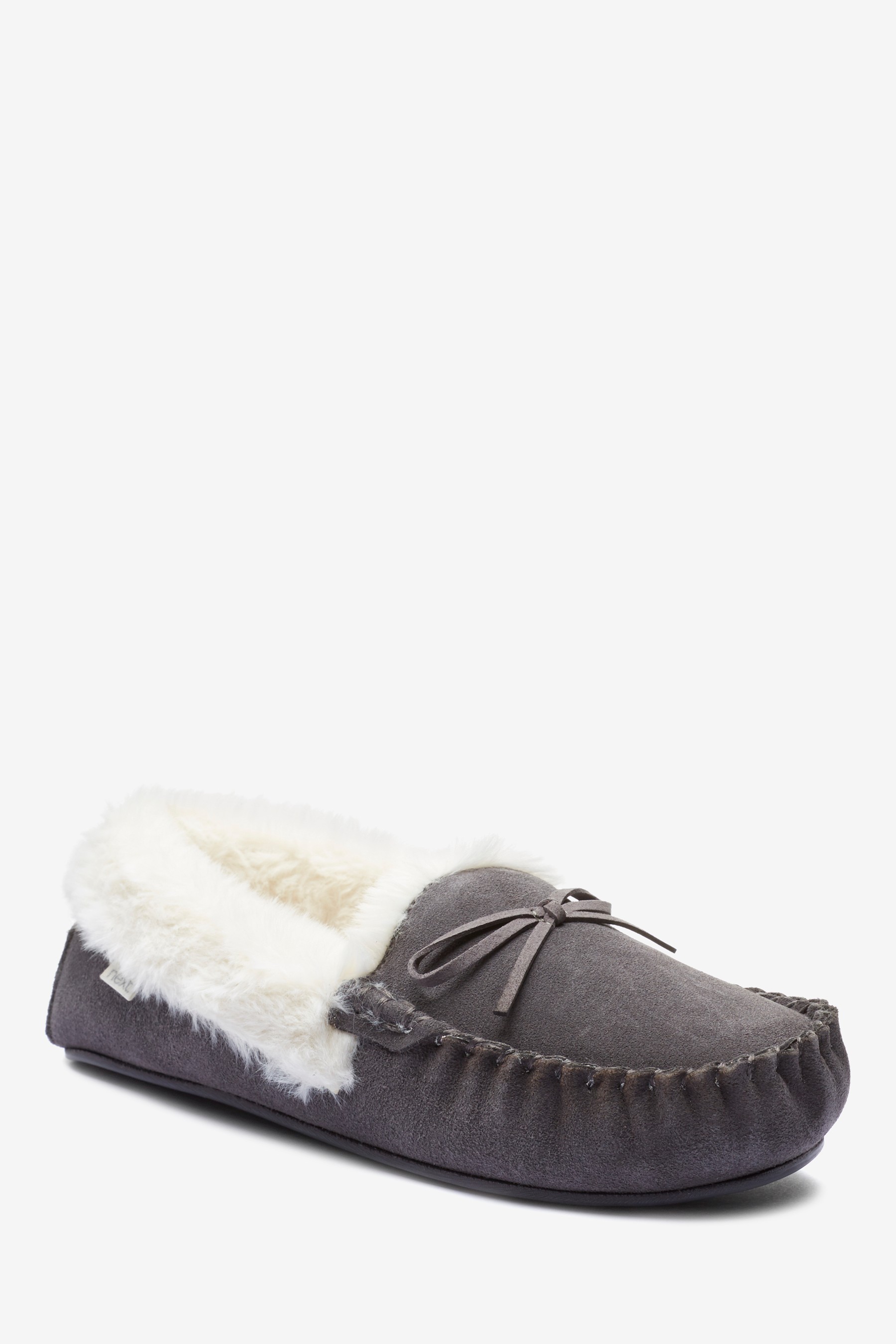 Suede Moccasin Slippers