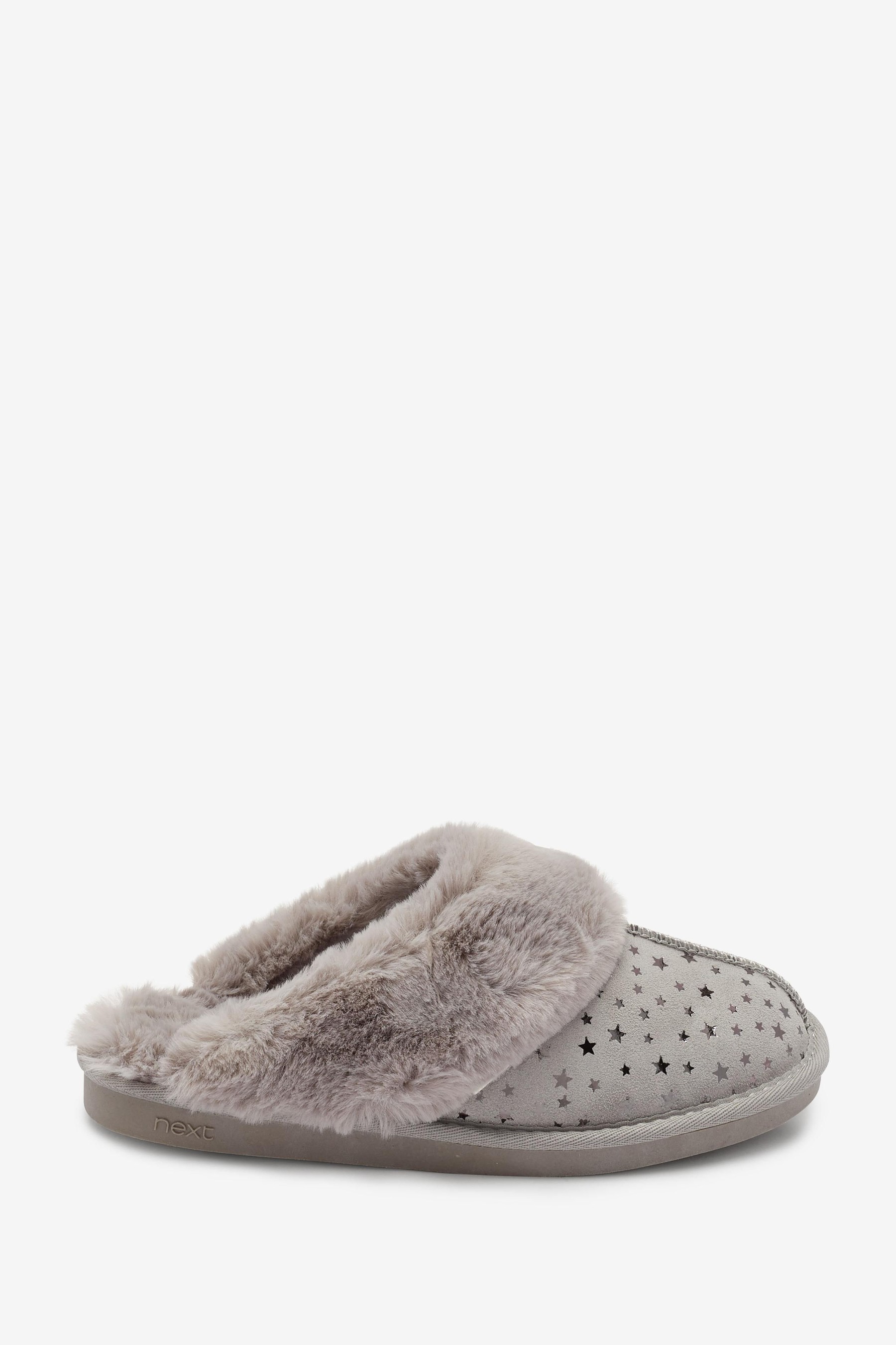 Suede Mule Slippers