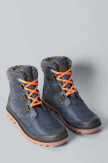 Animal Grey Kids Winter Lined Boots