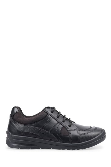 Start-Rite Yo Yo Black Leather School Shoes Wide Fit