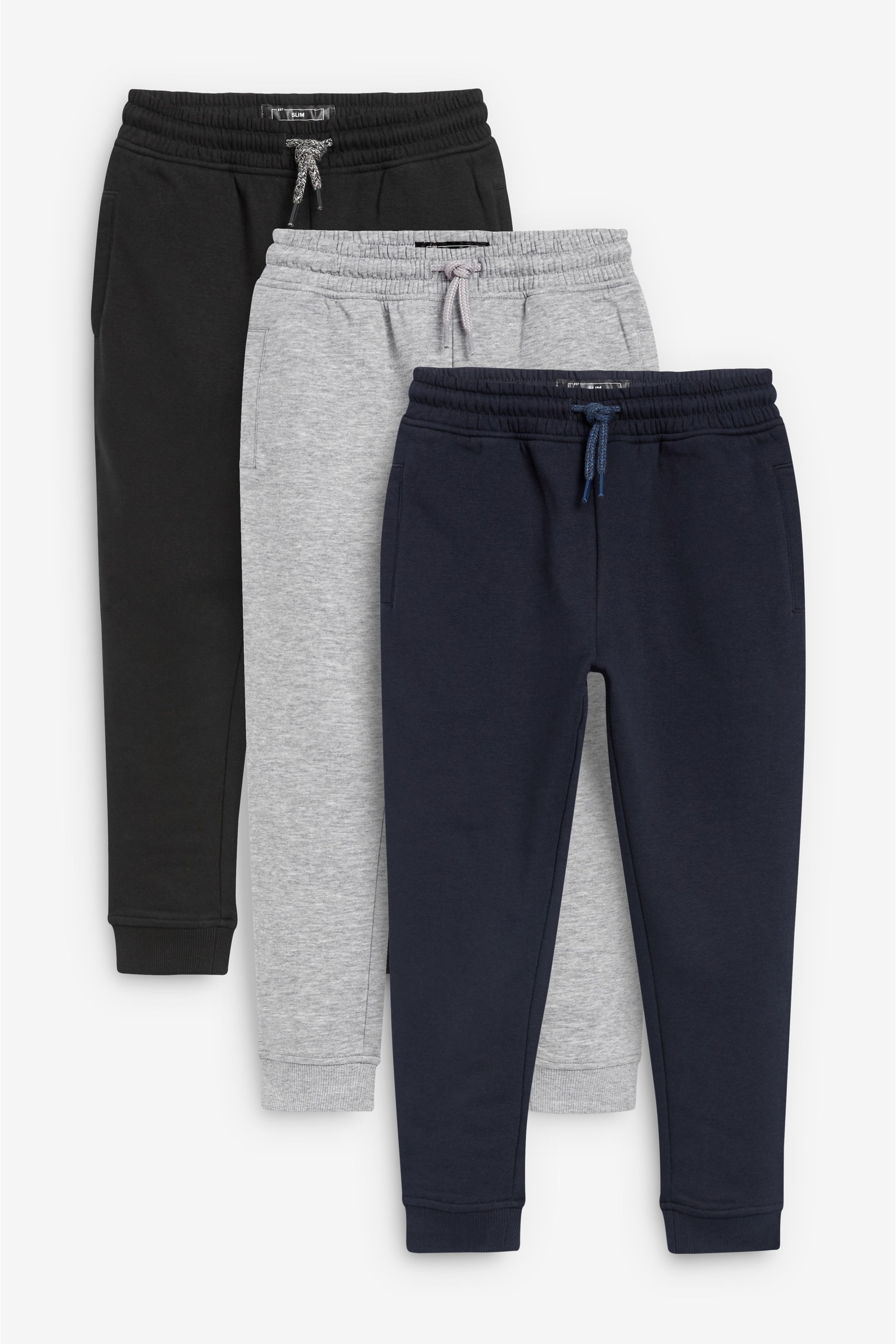 3 Pack Joggers (3-16yrs) Slim Fit