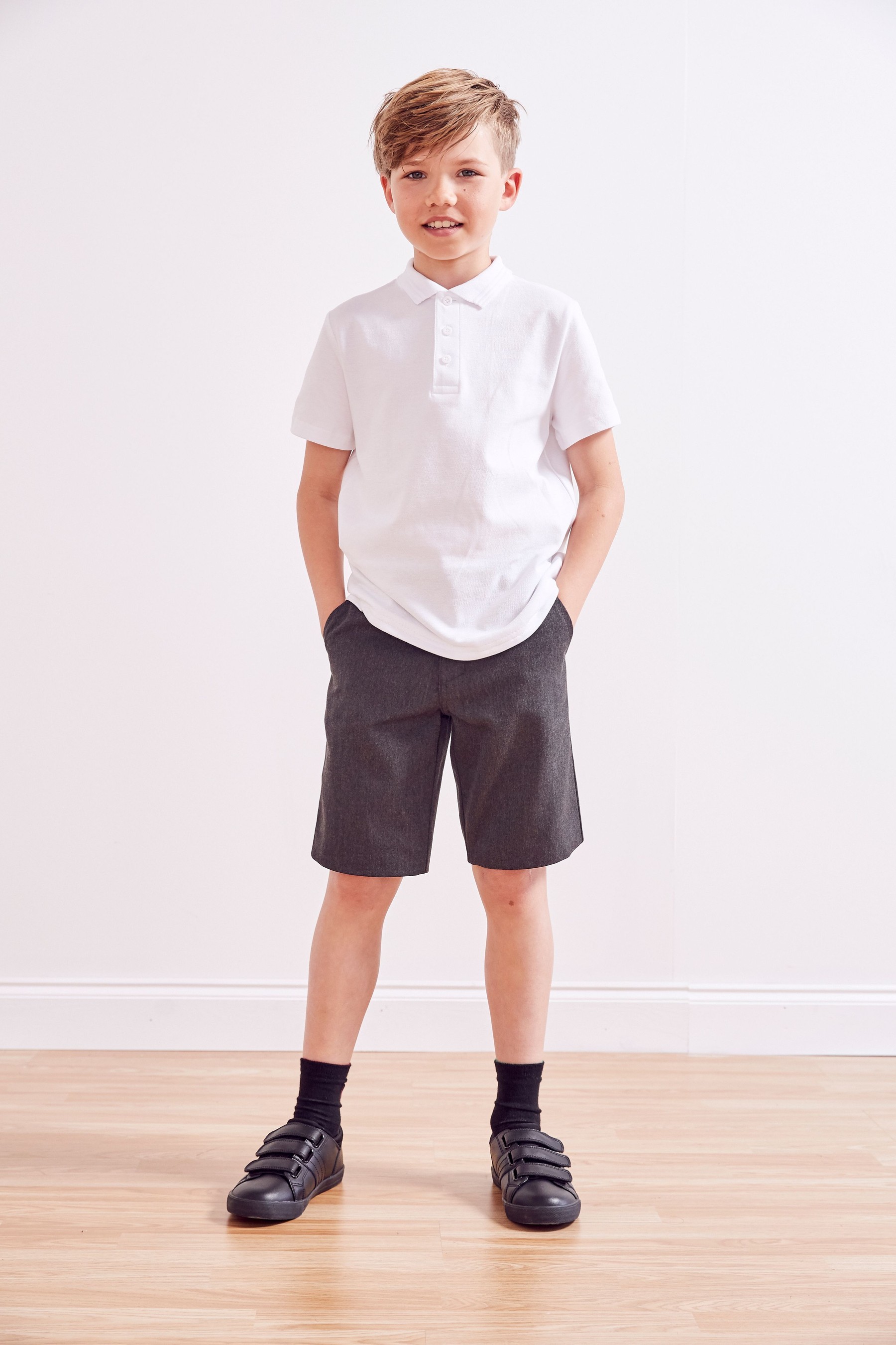 Flat Front Shorts (3-14yrs) Regular Waist