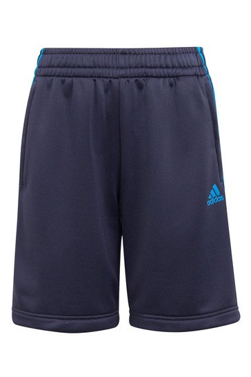 adidas Black Performance 3 Stripe Shorts