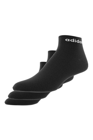 adidas Kids Linear Logo Ankle Socks Three Pack